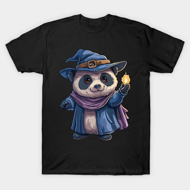 Panda Wizard - Panda Bear Japanese T-Shirt by Anassein.os